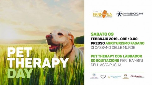 Pet Therapy Day a favore dei bambini dell'Asfa Puglia